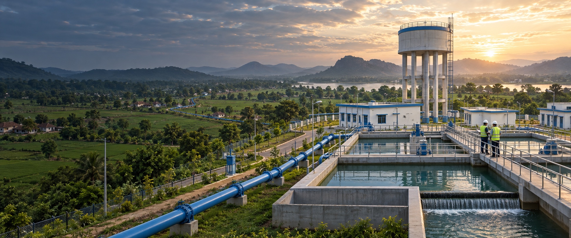 Mega piped water supply infrastructure in rural Odisha